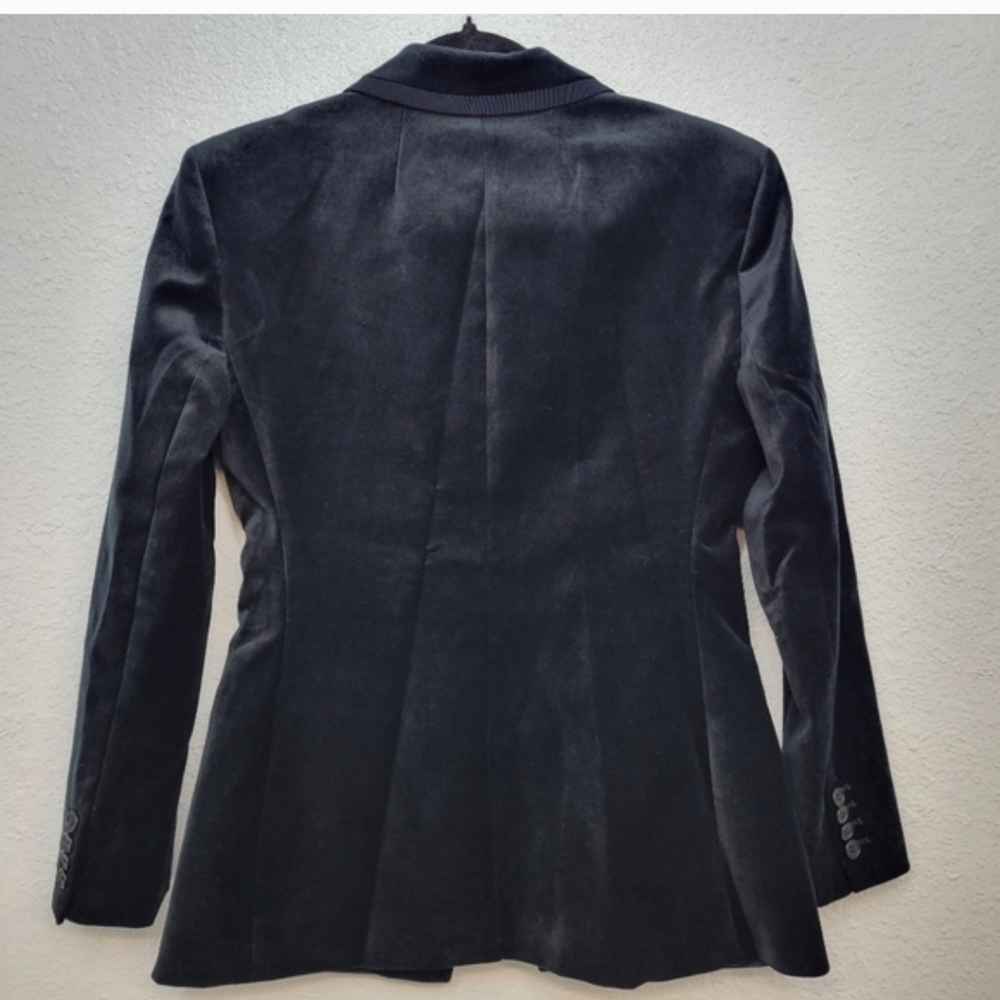 J Crew Madelyn blazer in velvet CP832 Size 8 NWT Black - Picture 3 of 8